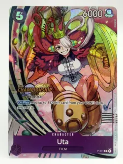 Uta P-031 EN ONE PIECE TCG 2023 Championship Event Finalist-NM - Image 1