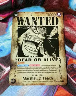 Marshall.D.Teach OP09-093 Wanted Poster Emperors in the New World One Piece TCG - Image 1