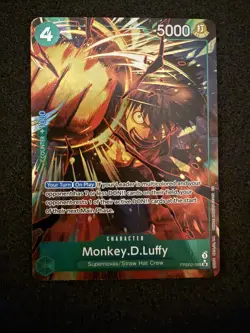 Monkey.D.Luffy PRB02-005 SR Foil Alt Art English NM One Piece CCG - Image 1