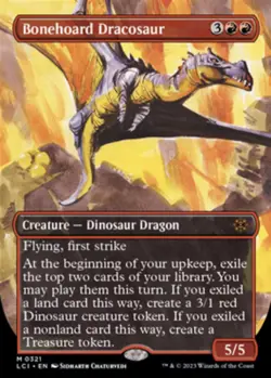 Bonehoard Dracosaur FOIL (Borderless) - The Lost Caverns of Ixalan (LCI) - Image 1