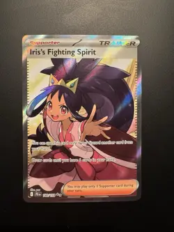 Pokemon TCG Iris's Fighting Spirit 180/159 Journey Together Ultra Rare - Image 1