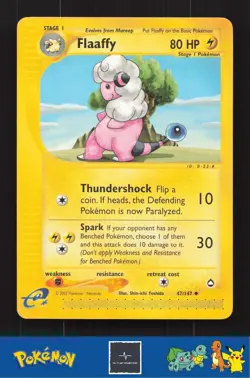 2002 Pokemon e-Series Aquapolis 47/147 Flaaffy - Image 1