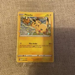 Pokemon Pikachu Cosmos Holo Snowflake Stamped Promo 049/195 Factory Sealed TCG - Image 1