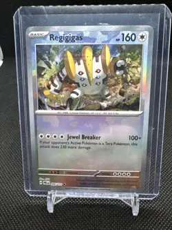 Pokemon Regigigas 086/131 Prismatic Evolutions Masterball Reverse Holo - Image 1
