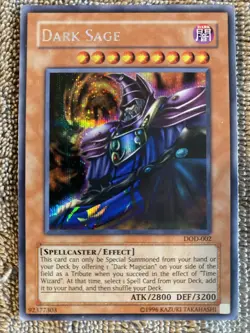 Yugioh Dark Sage DOD-002 Dawn of Destiny Xbox Holo MP-LP - Image 1