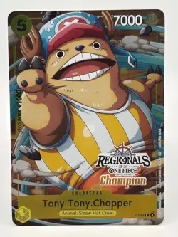 Tony Tony Chopper P-089 EN ONE PIECE TCG 25-26 ONLINE REGIONALS Champion-NM - Image 1