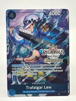 Trafalgar Law OP07-047 EN ONE PIECE TCG 25-26 OFFLINE REGIONALS Champion-EX - Image 1