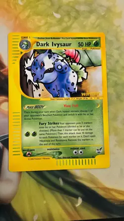 2003 DARK IVYSAUR Pokemon BEST OF WINNER PROMO JUMBO VINTAGE CARD NM - Image 1