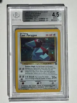 1999 Pokemon Cool Porygon Black Star Promo #015 BGS 4.5 - Image 1