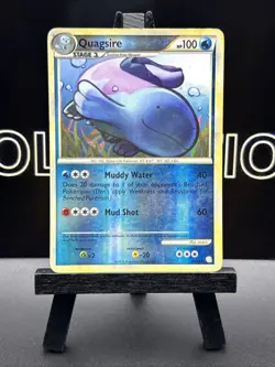 Pokemon TCG Quagsire Heartgold & Soulsilver 9/123 Reverse Holo Holo Rare - Image 2