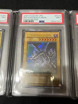 PSA 9 2000 Blue-Eyes Red-Eyes Dark Magician Gaia LB Ultra Rare YuGiOh Japanese - Image 3