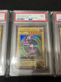 PSA 9 2000 Blue-Eyes Red-Eyes Dark Magician Gaia LB Ultra Rare YuGiOh Japanese - Image 4