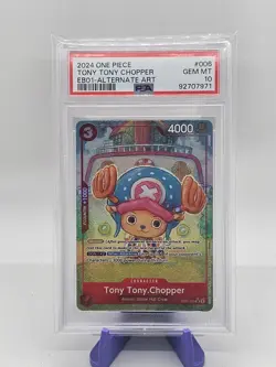 2024 One Piece TONY TONY CHOPPER EB01 006 Alternate Art PSA 10 Gem Mint! - Image 1