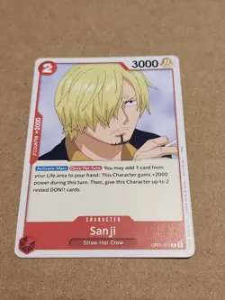 Sanji OP01-013 Demo Deck One Piece Card Game NM - Image 1