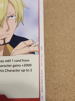 Sanji OP01-013 Demo Deck One Piece Card Game NM - Image 2