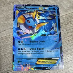 Pokemon Vaporeon EX Ultra Rare Holo Card 180 HP Generations 24/83 2016 - Image 1