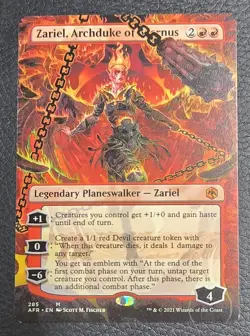 Zariel, Archduke of Avernus (Borderless) #285 NM Forgotten Realms MTG Magic - Image 1
