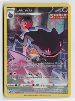Pokemon - Banette - TG07/TG30 SWSH11: Lost Origin Trainer Gallery - NM - Image 1
