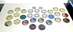 Lot Of Official Pokemon TCG Coins, Jumbo Size and Regular Size RARE - Image 1