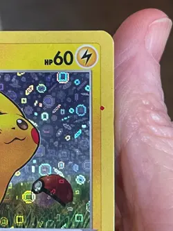 POKEMON PIKACHU SWSH039 PROMO BLACK STAR HOLO GENERAL MILLS ERROR MISPRINT - Image 4