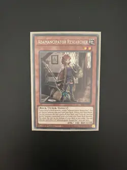 Yugioh Adamancipator Researcher SESL EN002-Secret Rare-1st Ed NM - Image 1