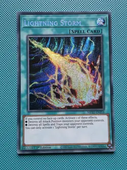 Yu-Gi-Oh! MP22-EN253 Lightning Storm (1st Edition) Secret Rare, - Image 1
