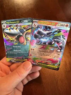Phantasmal Flames EX Ultra Rare, Mega Charizard And Mega Sharpedo Pokemon Cards - Image 2