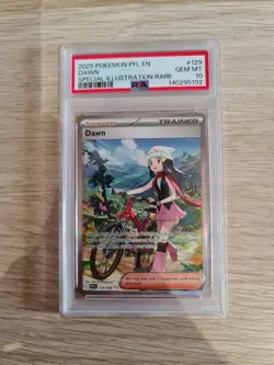 PSA 10 Dawn 129/094 SIR Phantasmal Flames Graded Pokemon Card - Image 1