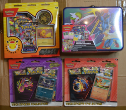Pokemon TCG BUNDLE LOT (Ascended Heroes Pikachu 2026 Treasure Chest Tin) 4 Items - Image 1