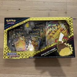 Pokemon TCG Crown Zenith Pikachu Vmax Premium Collection Box (7 Packs) (NISB) - Image 1