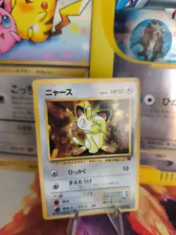 Pokemon Karte Card Meowth Mauzi Team Rocket Corocoro Promo Wotc japanese NM+ - Image 1