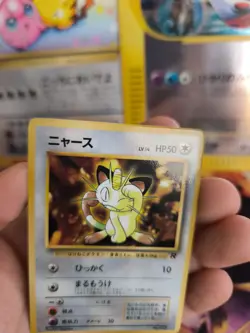 Pokemon Karte Card Meowth Mauzi Team Rocket Corocoro Promo Wotc japanese NM+ - Image 2