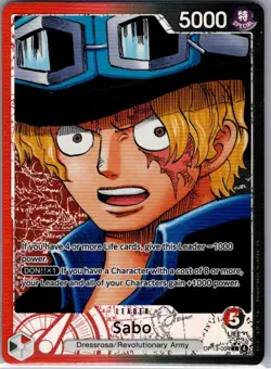 Sabo (Alt Art) OP13-004 English Carrying On His Will - One Piece Card - NM - Image 1