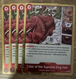 4 x One Piece TCG OP12-018 Rare (R) Event Card NM English (Playset) - Image 1