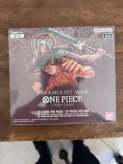 One Piece Card Game Paramount War OP-02 Booster Box Sealed Eng FIRST printing - Image 1