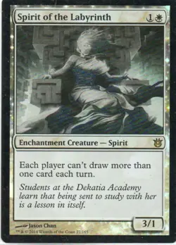 MTG: Born of the Gods: Foil Spirit of the Labyrinth: Lightly Played Condition - Image 1