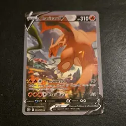 Pokemon Charizard V Full Art Ultra Rare Foil 153/172 Brilliant Stars English - Image 1