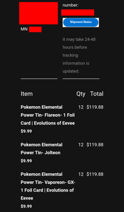 Pokemon Jolteon Vaporeon Flareon GX Elemental Power Tins 2019 Run Sealed *Read* - Image 4
