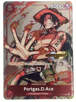 Portgas D. Ace P-028 EN ONE PIECE TCG 2023 Championship Event-NM - Image 1