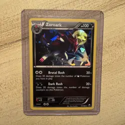 Pokemon Zoroark Cracked Ice Holo Deck Exclusives 071/108 100HP Stage 1 TCG Card - Image 1