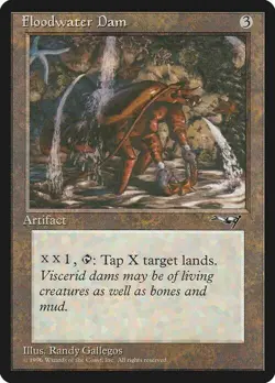 Magic The Gathering MTG FLOODWATER DAM Alliances NM Near Mint - Image 1