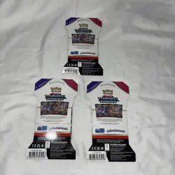 LOT OF 3 Pokemon Temporal Forces Sleeved Packs – Scarlet & Violet – Sealed - Image 2