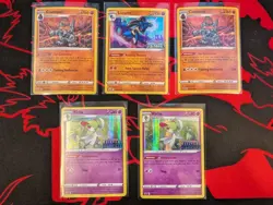 Pokemon SWSH Black Star Promo Holo Lot of 5 Lucario 186 Kirlia 271 Coalossal 054 - Image 1