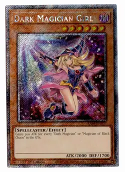Yu-Gi-Oh! Dark Magician Girl (7th Art) Platinum Secret Rare RA04-EN107 - Image 1