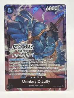 Monkey D. Luffy OP07-091 EN ONE PIECE TCG 2024 ONLINE REGIONALS Finalist-NM - Image 1