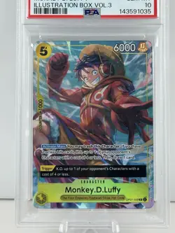 2025 ONE PIECE MONKEY D. LUFFY PSA 10 PROMOS ILLUSTRATION BOX VOL.3 #109 - Image 2