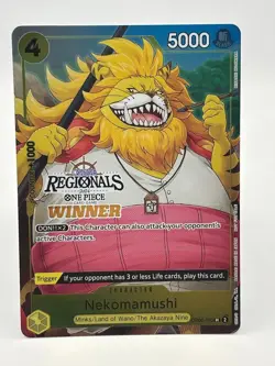 Nekomamushi OP06-110 EN ONE PIECE TCG 2024 ONLINE REGIONALS WINNER-NM - Image 1