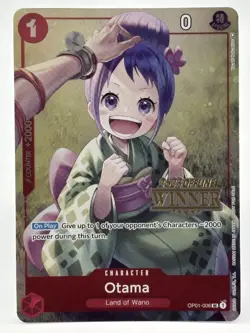 Otama OP01-006 EN ONE PIECE TCG 2023 OFFLINE REGIONALS WINNER-NM - Image 1