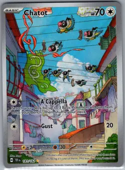 Chatot 181/162 SV05: Temporal Forces - Pokemon Card - NM - Image 1