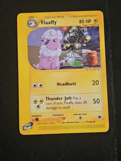 Pokemon TCG Flaaffy Expedition Card 77/165 Regular Uncommon LP E-Reader Vintage - Image 1